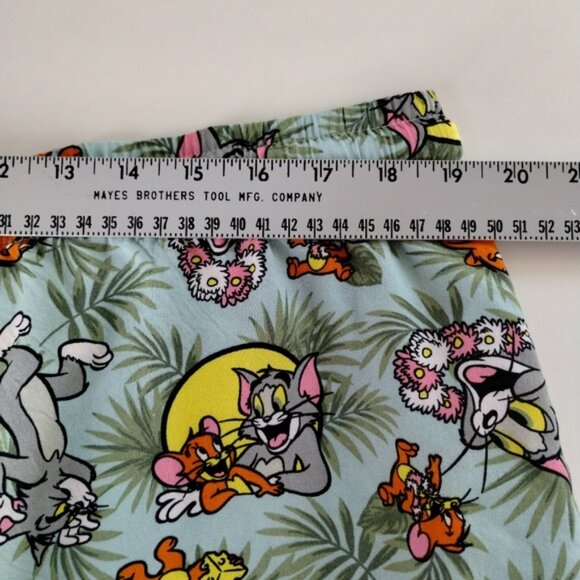Tom &Jerry Mens Shorts Size XL Allover Print Rayon Summer Vacation Resort - Picture 6 of 9